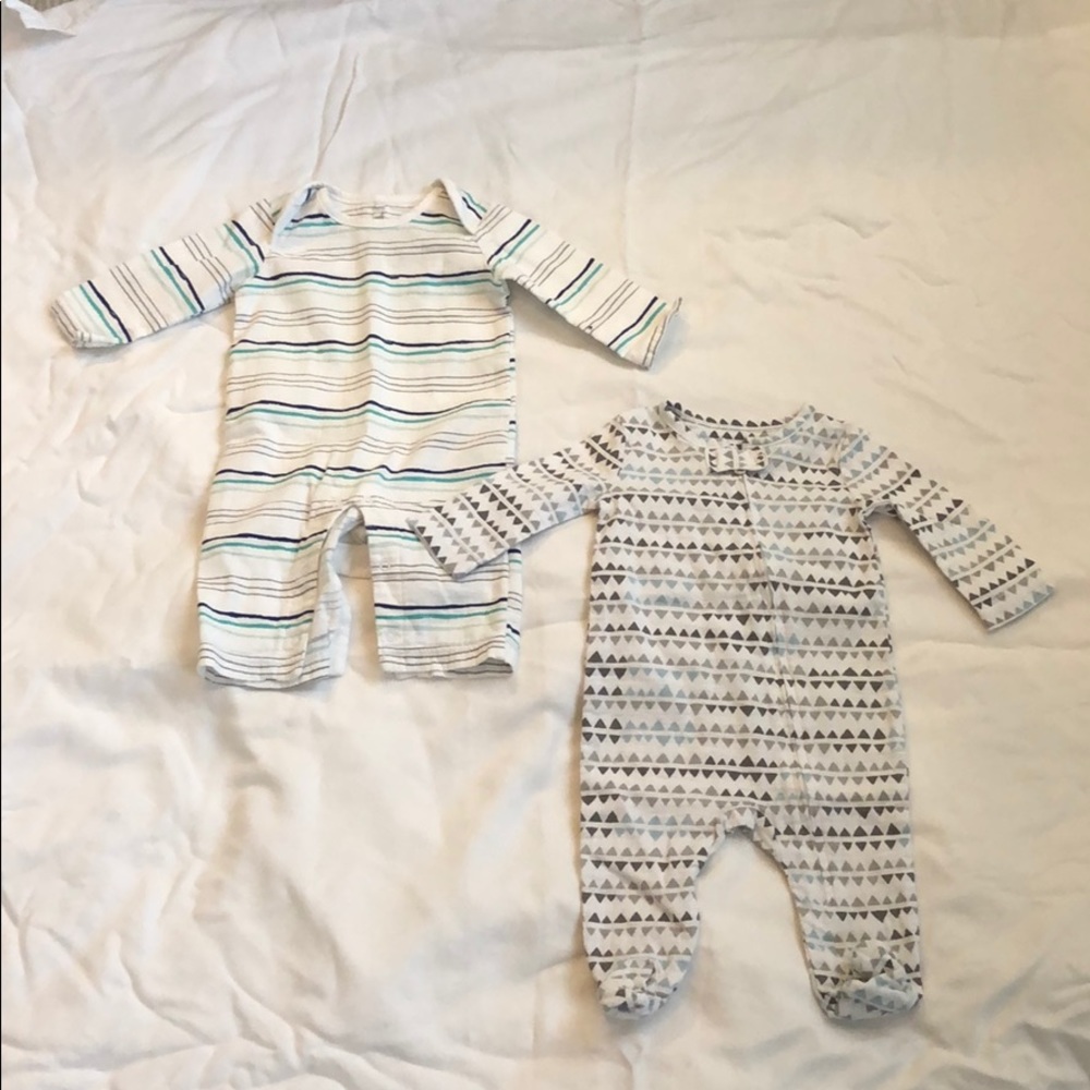 Boy onesies 0-3 Aden and Anais brand